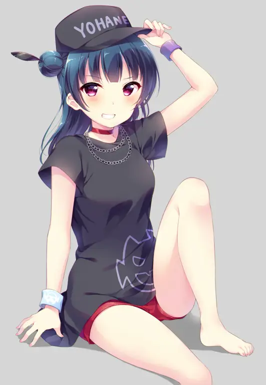 Ilustrasi Yoshiko Tsushima dari Love Live! Sunshine!!