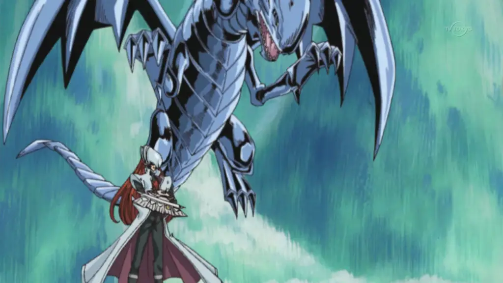 Gambar adegan duel di Yu-Gi-Oh! GX